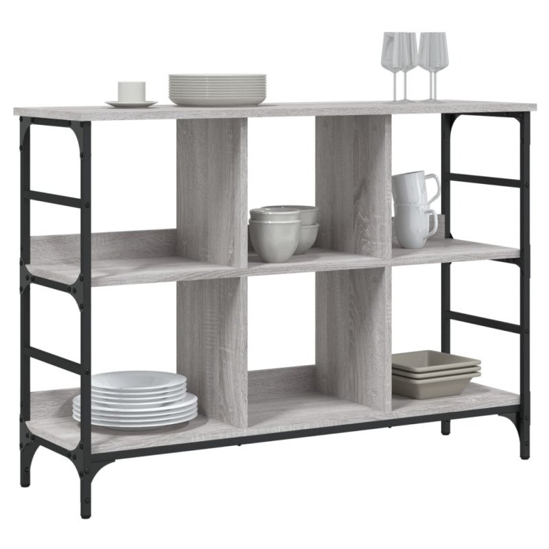 vidaXL Komoda sivá sonoma 102x32x73,5 cm kompozitné drevo