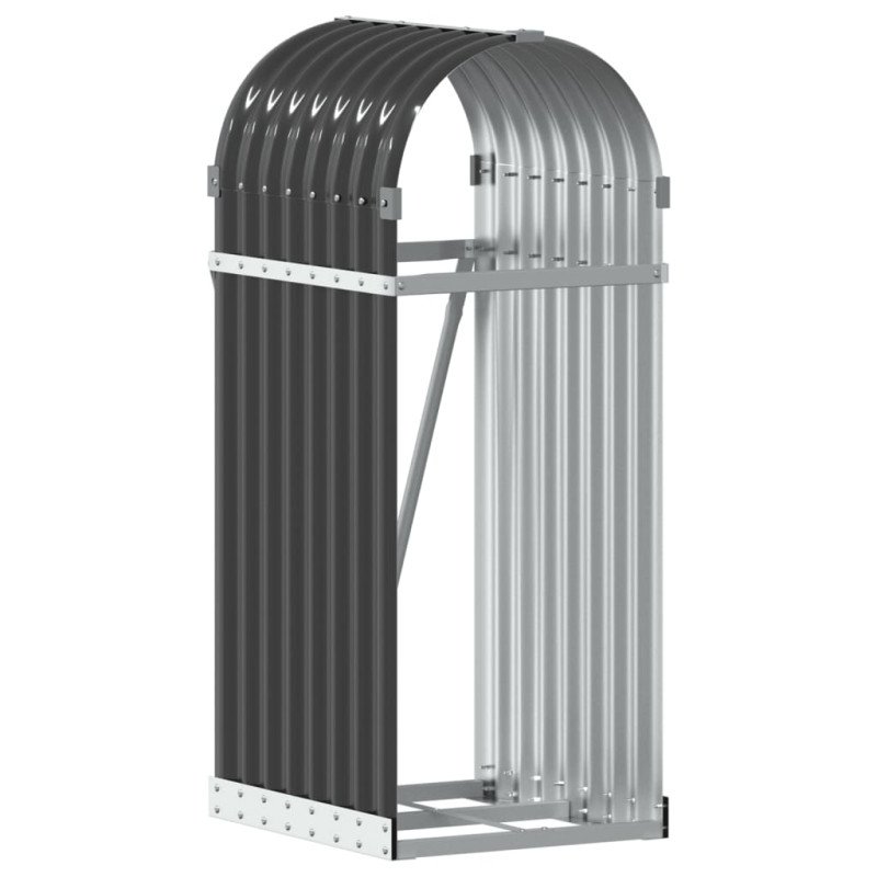 vidaXL Držiak na polená antracitový 40x45x100 cm pozinkovaná oceľ
