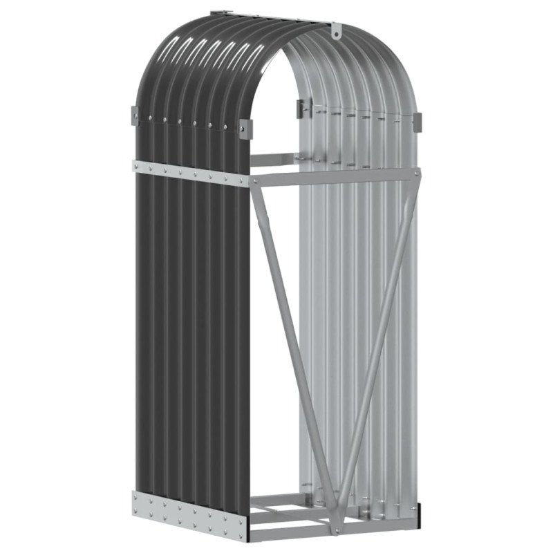 vidaXL Držiak na polená antracitový 40x45x100 cm pozinkovaná oceľ