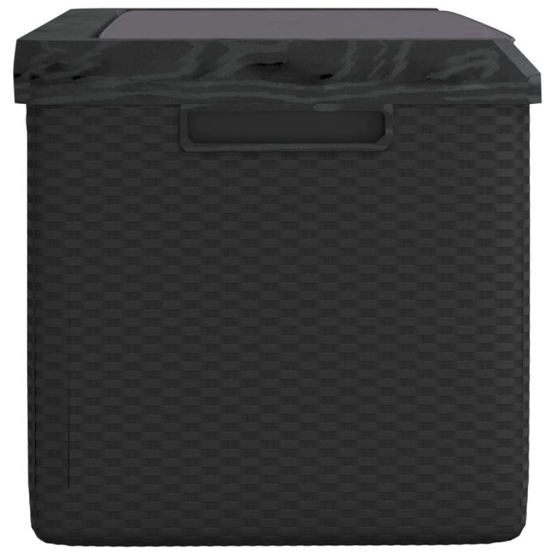 vidaXL Záhradný úložný box s podsedákom antracitový 350 l PP
