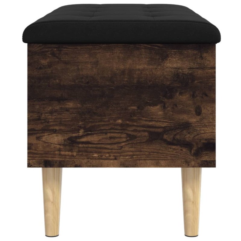 vidaXL Úložná lavička dymový dub 82x42x46 cm kompozitné drevo
