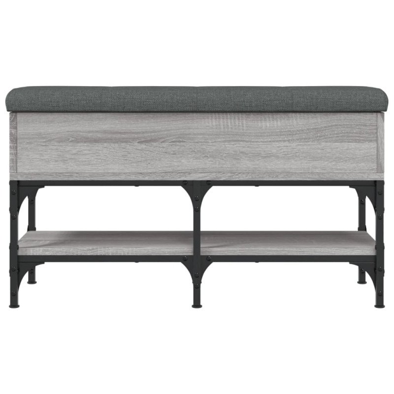 vidaXL Lavička na topánky sivá sonoma 82x32x45 cm kompozitné drevo