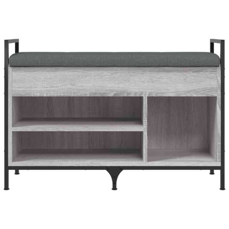 vidaXL Lavička na topánky sivá sonoma 85,5x32x57,5 cm kompozitné drevo
