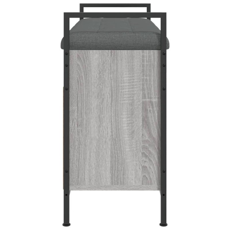 vidaXL Lavička na topánky sivá sonoma 85,5x32x57,5 cm kompozitné drevo