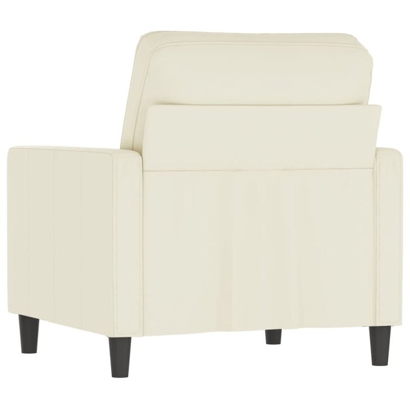 vidaXL Kreslo krémové 60 cm zamat
