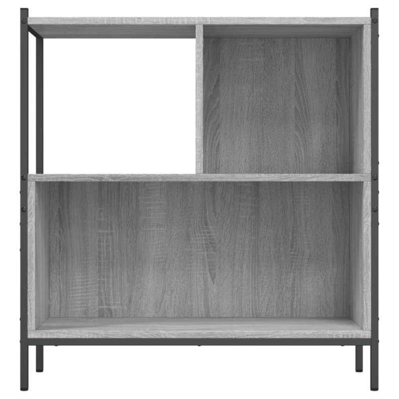 vidaXL Knižnica sivá sonoma 72x28x77,5 cm kompozitné drevo