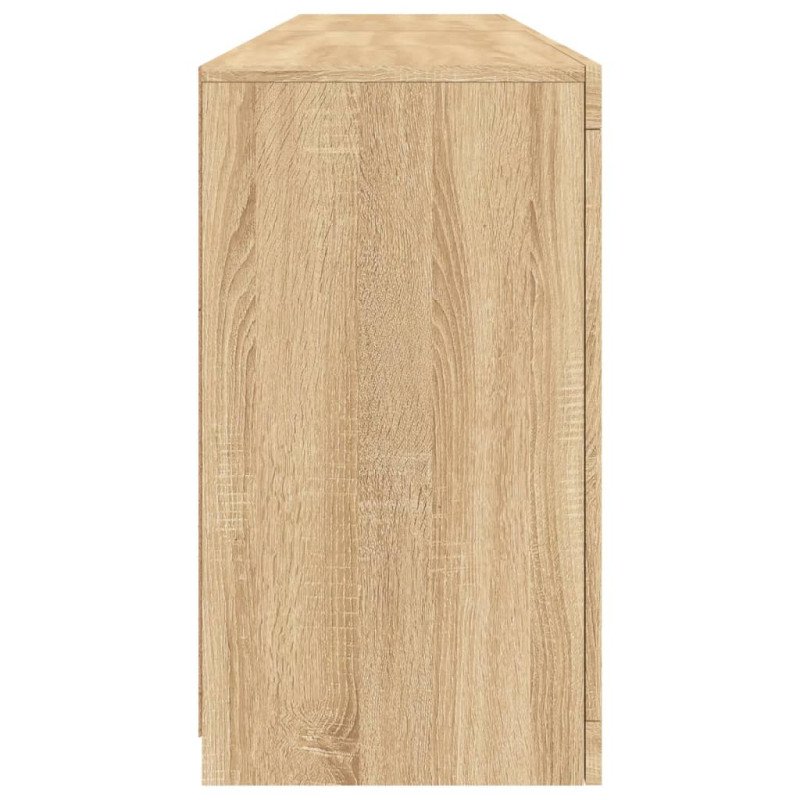 vidaXL Komoda s LED svetlami dub sonoma 164x37x67 cm