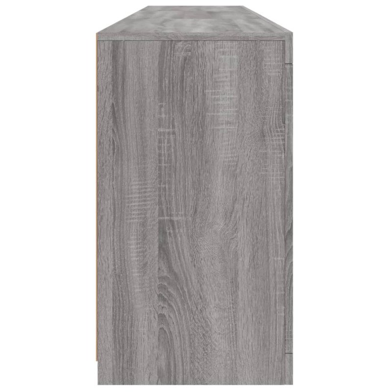 vidaXL Komoda s LED svetlami sivá sonoma 181,5x37x67 cm