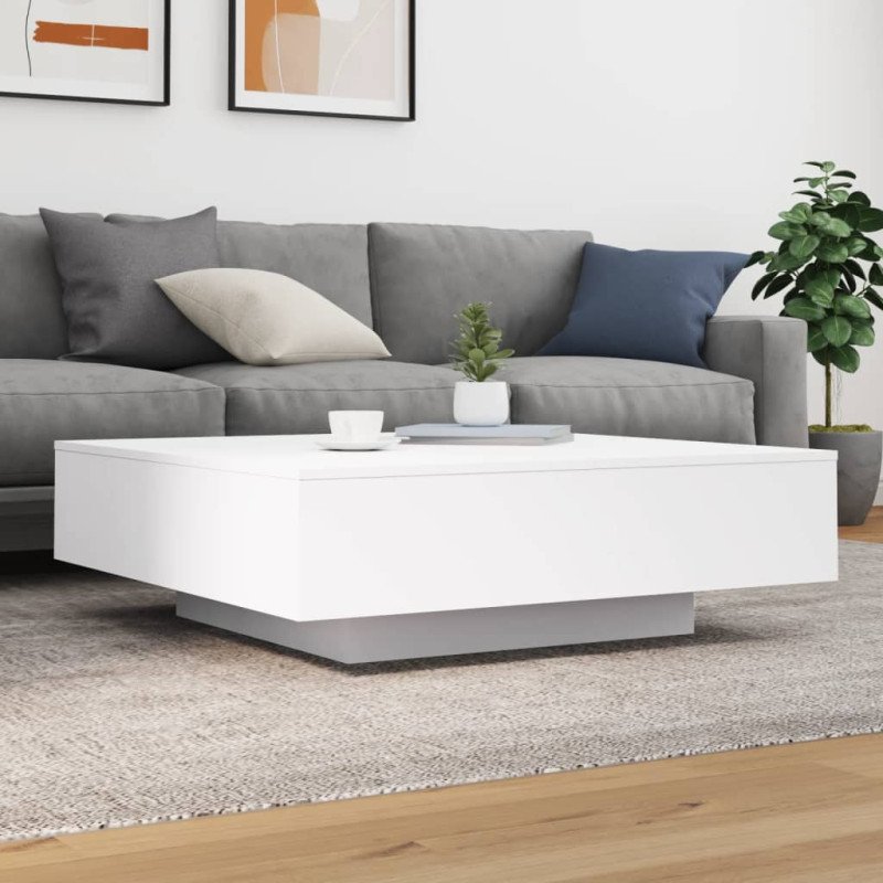 vidaXL Konferenčný stolík biely 100x100x31 cm kompozitné drevo