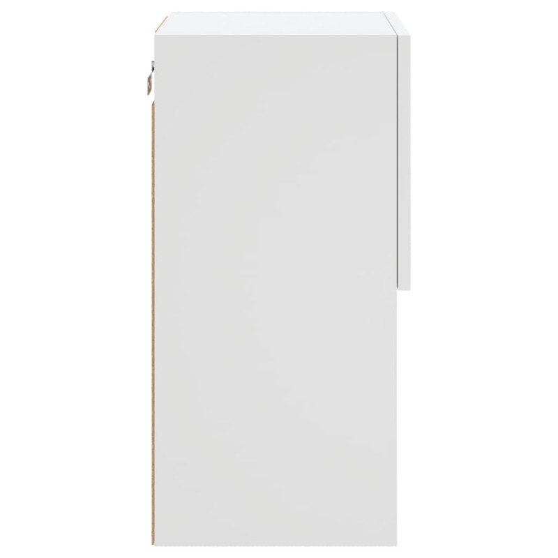 vidaXL TV skrinky s LED svetlami 2 ks biele 30,5x30x60 cm