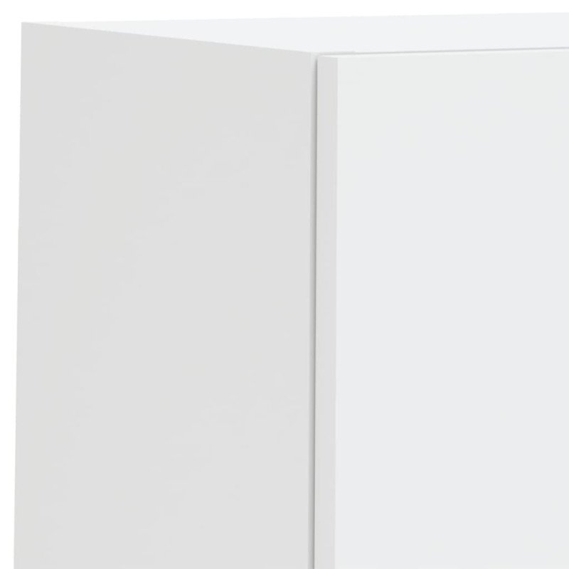 vidaXL TV skrinky s LED svetlami 2 ks biele 30,5x30x60 cm