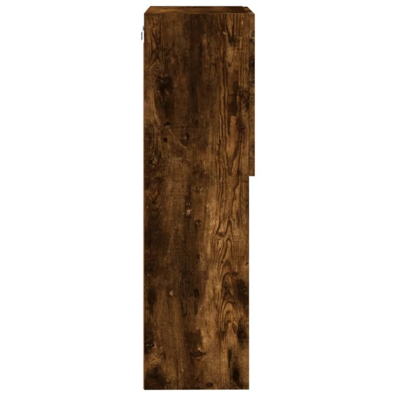 vidaXL TV skrinka s LED svetlami dymový dub 40,5x30x102 cm