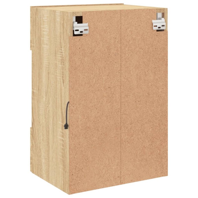 vidaXL TV nástenná skrinka s LED svetlami dub sonoma 40x30x60,5 cm