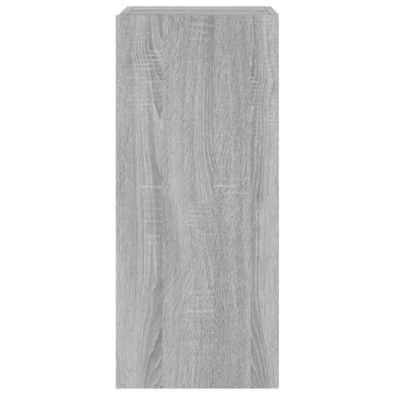 vidaXL TV nástenné skrinky s LED svetlami 2ks sivé sonoma 30,5x35x70cm