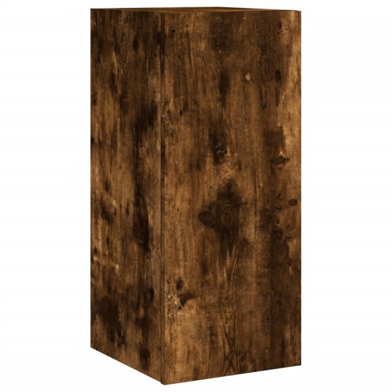 vidaXL TV nástenné skrinky s LED svetlami 2 ks dymový dub 30,5x35x70cm