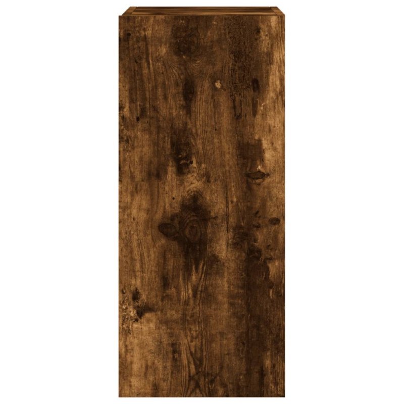 vidaXL TV nástenné skrinky s LED svetlami 2 ks dymový dub 30,5x35x70cm