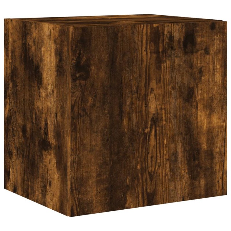 vidaXL TV nástenné skrinky s LED svetlami 2 ks dymový dub 40,5x35x40cm