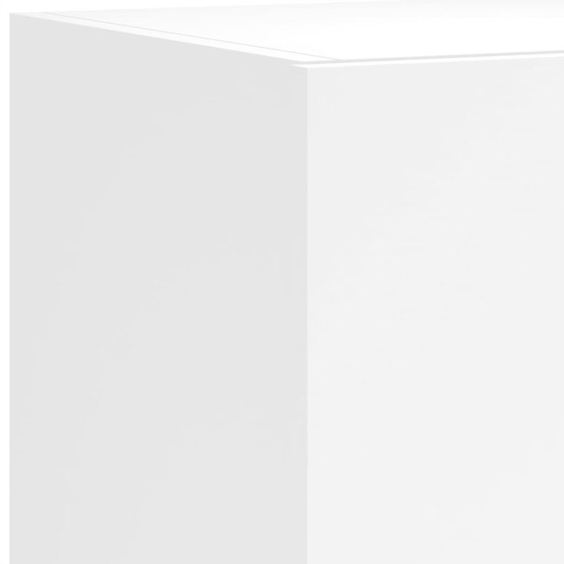 vidaXL TV nástenná skrinka s LED svetlami biela 80x35x31 cm