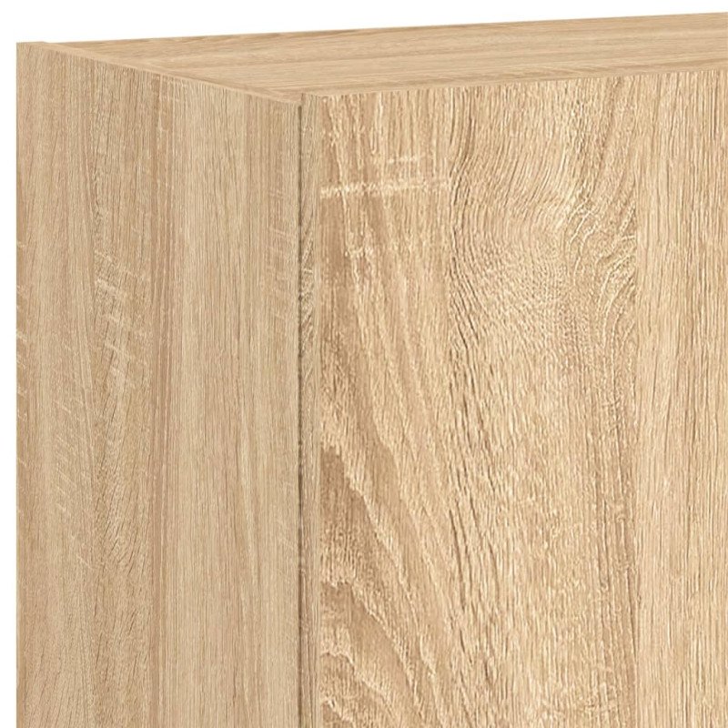 vidaXL TV nástenná skrinka s LED svetlami dub sonoma 60x35x41 cm