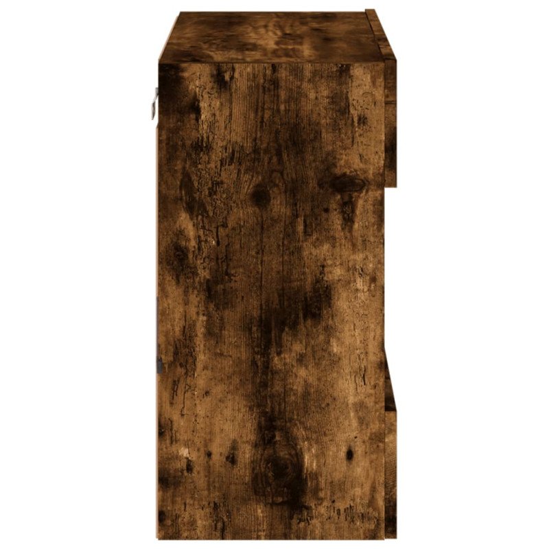 vidaXL TV nástenná skrinka s LED svetlami dub sonoma 58,5x30x60,5 cm