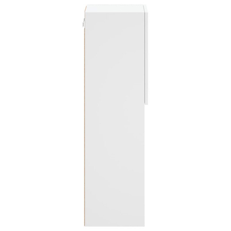 vidaXL TV skrinky s LED svetlami 2 ks biele 30,5x30x102 cm