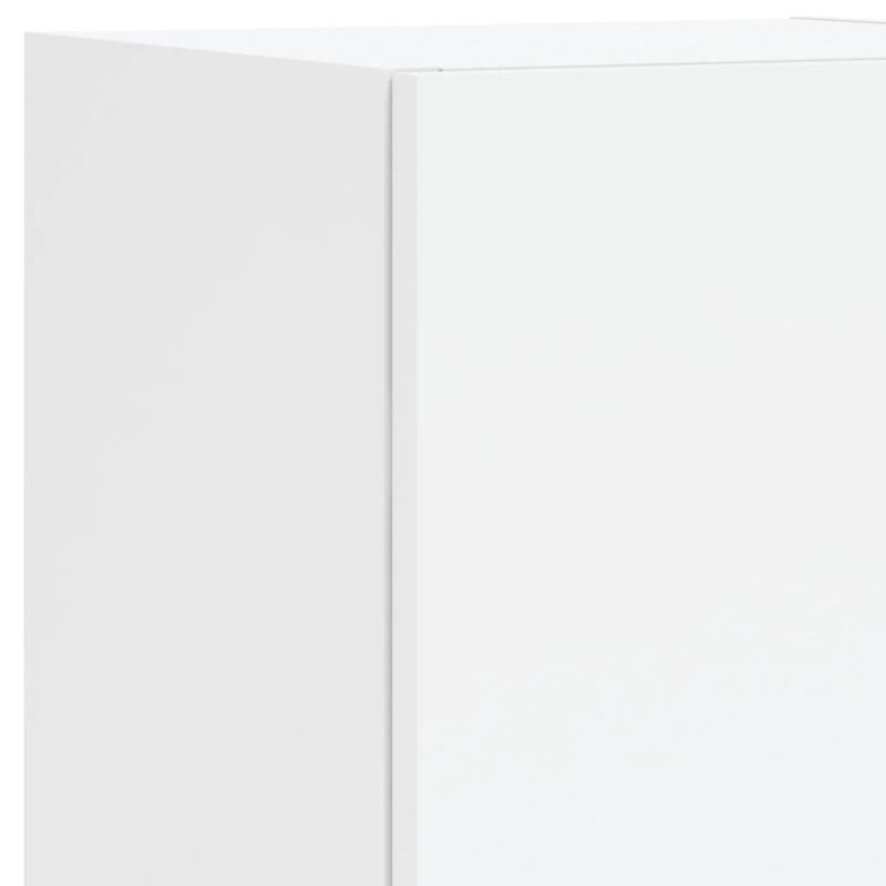 vidaXL TV skrinky s LED svetlami 2 ks biele 30,5x30x102 cm
