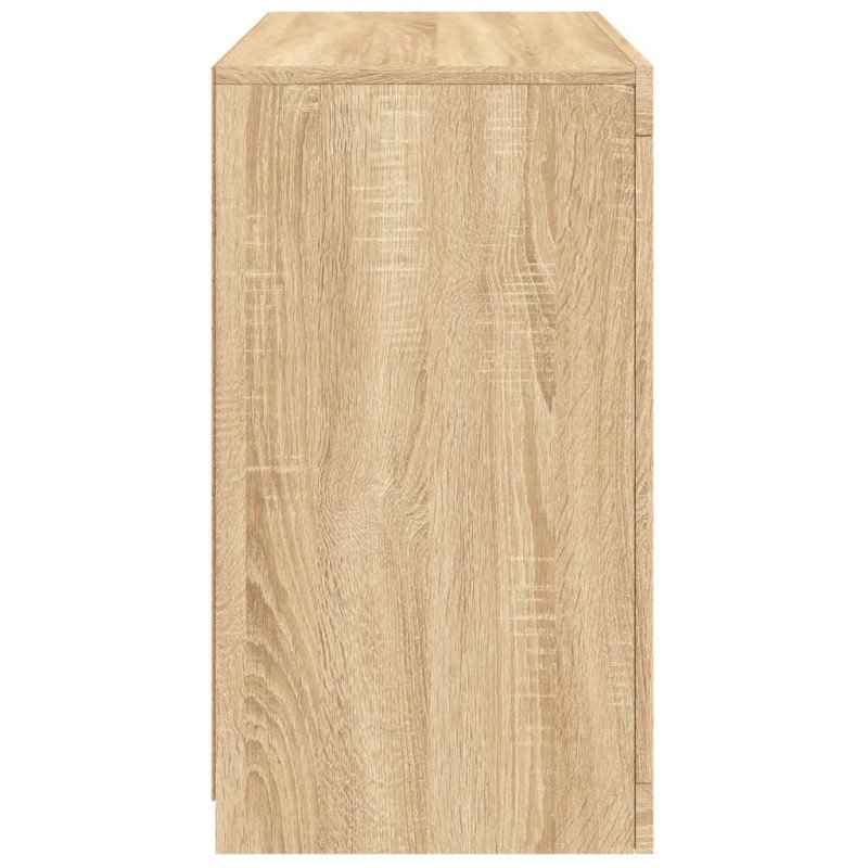 vidaXL Komoda s LED svetlami dub sonoma 60,5x37x67 cm
