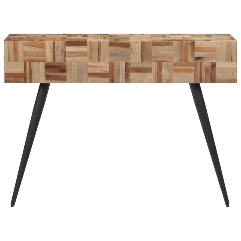 vidaXL Konzolový stolík 110x34x80 cm recyklovaný tíkový masív