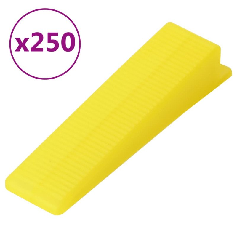 vidaXL Systém na vyrovnávanie dlaždíc 250 klinov 500 podložiek 1,5 mm