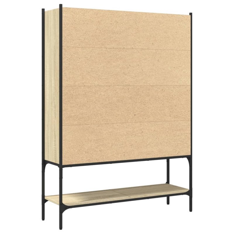 vidaXL Knižnica dub sonoma 102x30x141,5 cm kompozitné drevo