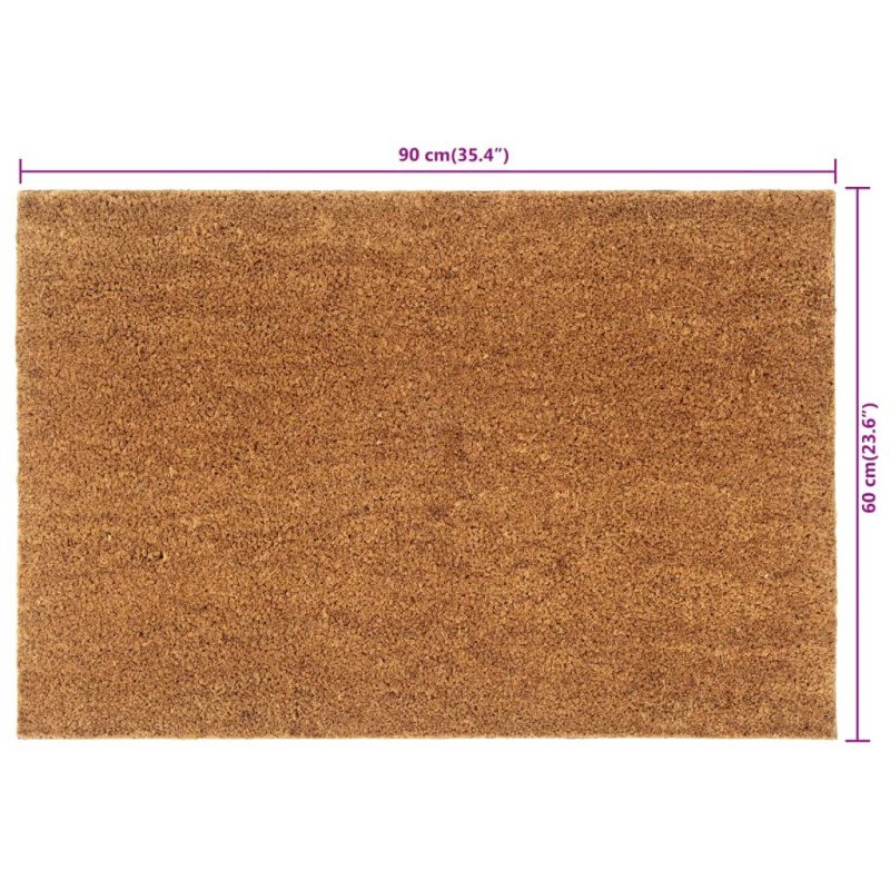 vidaXL Rohožka prírodná 60x90 cm všívané kokosové vlákno