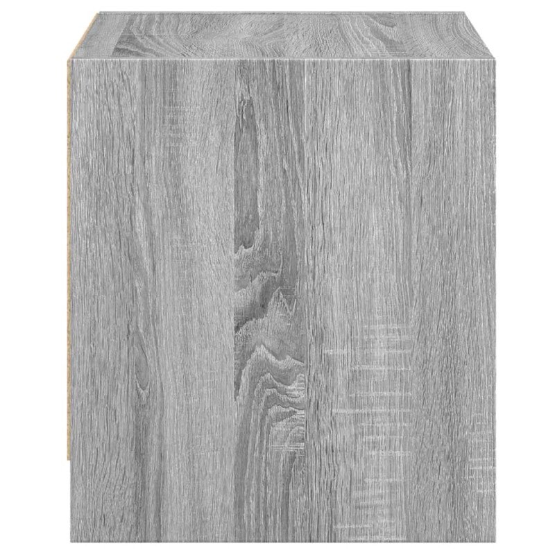 vidaXL Nočné skrinky so sklenenými dverami 2 ks sivé sonoma 35x37x42cm