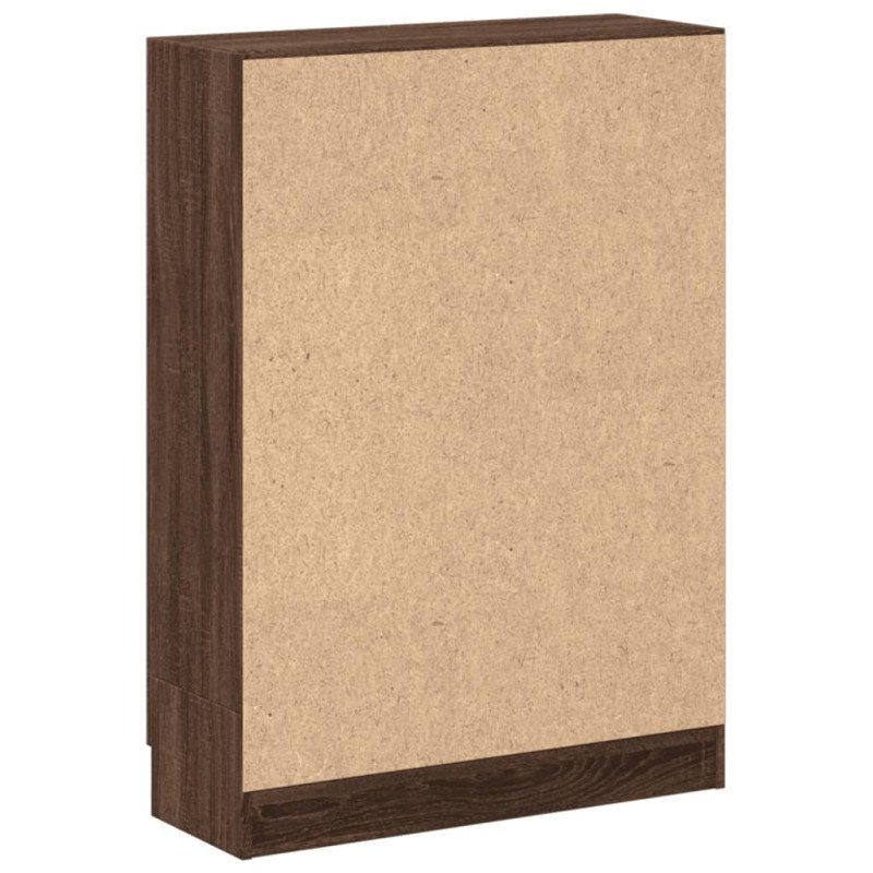 vidaXL Knižnica hnedý dub 82,5x30,5x115 cm kompozitné drevo