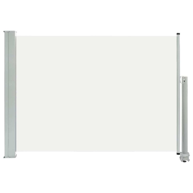 vidaXL Zaťahovacia bočná markíza na terasu 80x300 cm, krémová