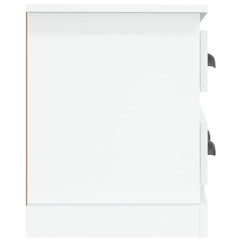 vidaXL TV skrinka lesklá biela 100x35,5x45 cm kompozitné drevo