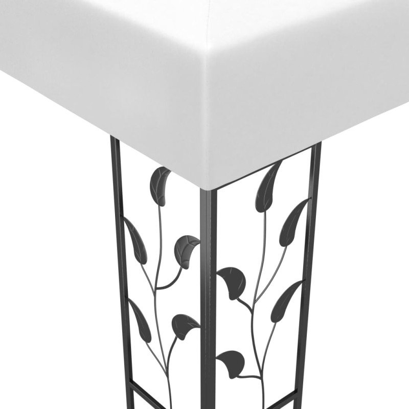 vidaXL Altánok s LED reťazou 3x3 m, biely