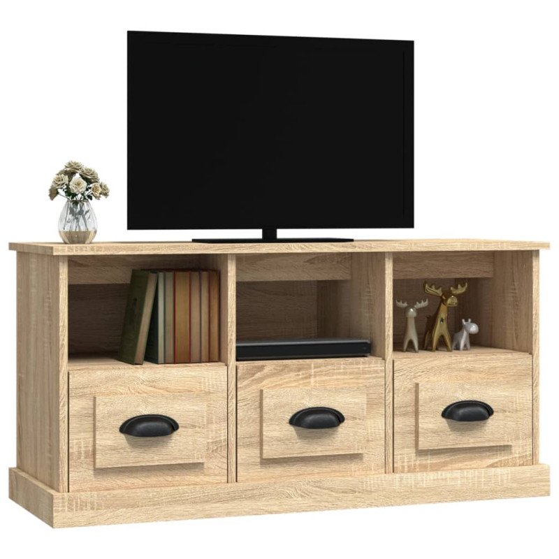 vidaXL TV skrinka dub sonoma 100x35x50 cm kompozitné drevo