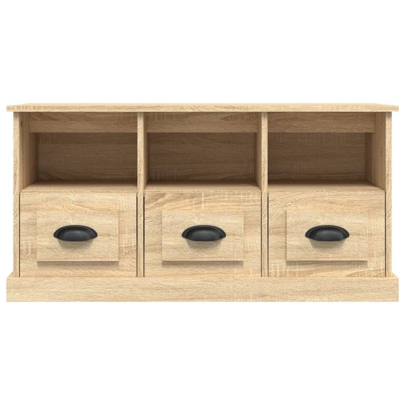 vidaXL TV skrinka dub sonoma 100x35x50 cm kompozitné drevo