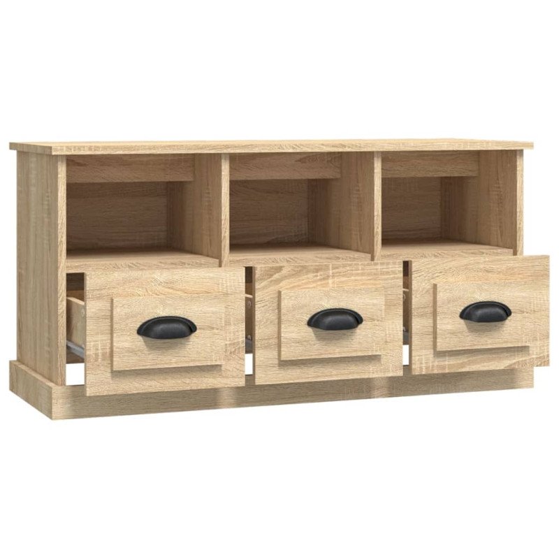 vidaXL TV skrinka dub sonoma 100x35x50 cm kompozitné drevo