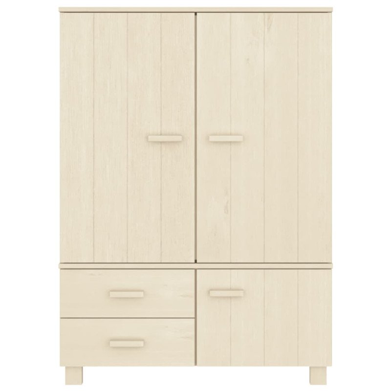 vidaXL Šatník HAMAR, medovo hnedý 99x45x137 cm, borovicový masív