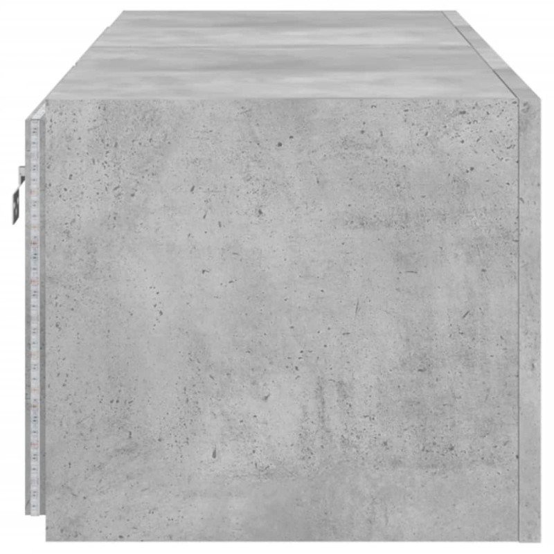 vidaXL TV nástenné skrinky s LED svetlami 2 ks betón. sivé 60x35x31 cm