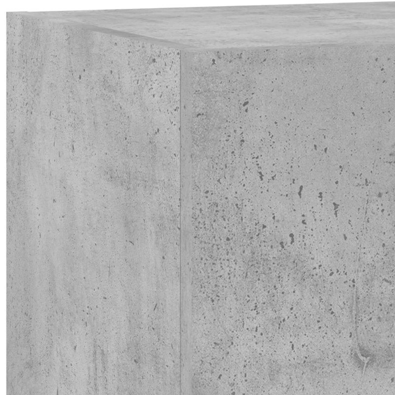 vidaXL TV nástenné skrinky s LED svetlami 2 ks betón. sivé 60x35x31 cm