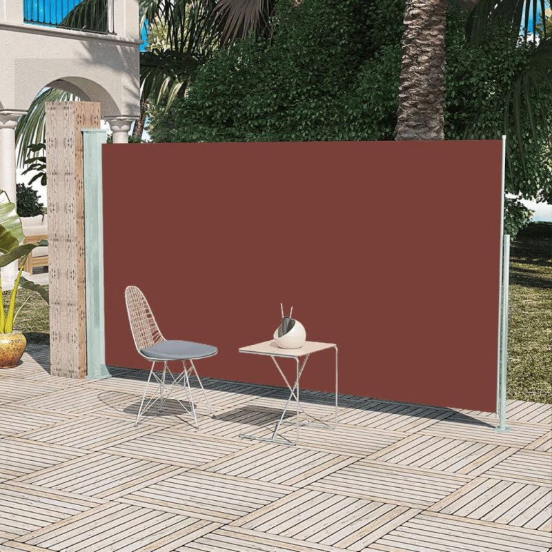 vidaXL Zaťahovacia bočná markíza na terasu 160x300 cm hnedá vidaXL Zaťahovacia bočná markíza na terasu 160x300 cm hnedá