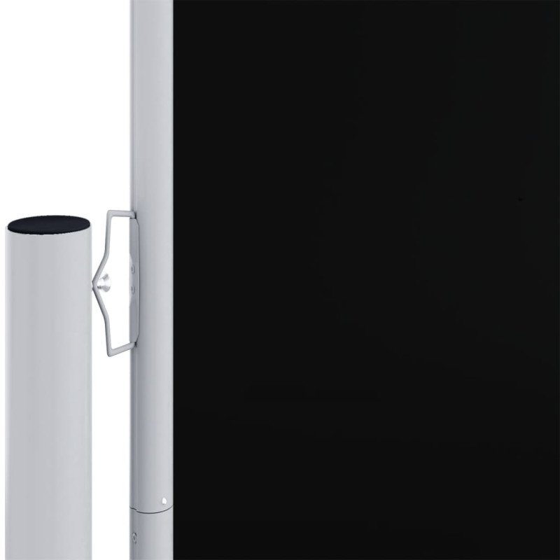 vidaXL Zaťahovacia bočná markíza čierna 220x1200 cm 