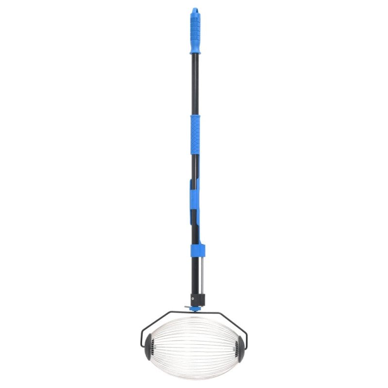 vidaXL Zberač orechov modrý 127 cm oceľ