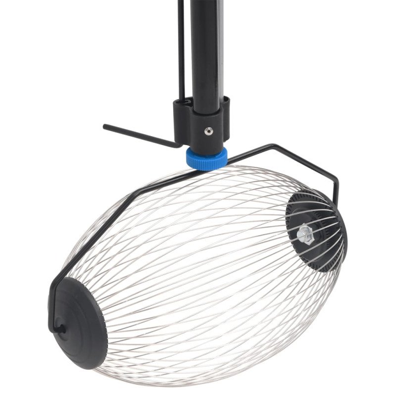 vidaXL Zberač orechov modrý 127 cm oceľ
