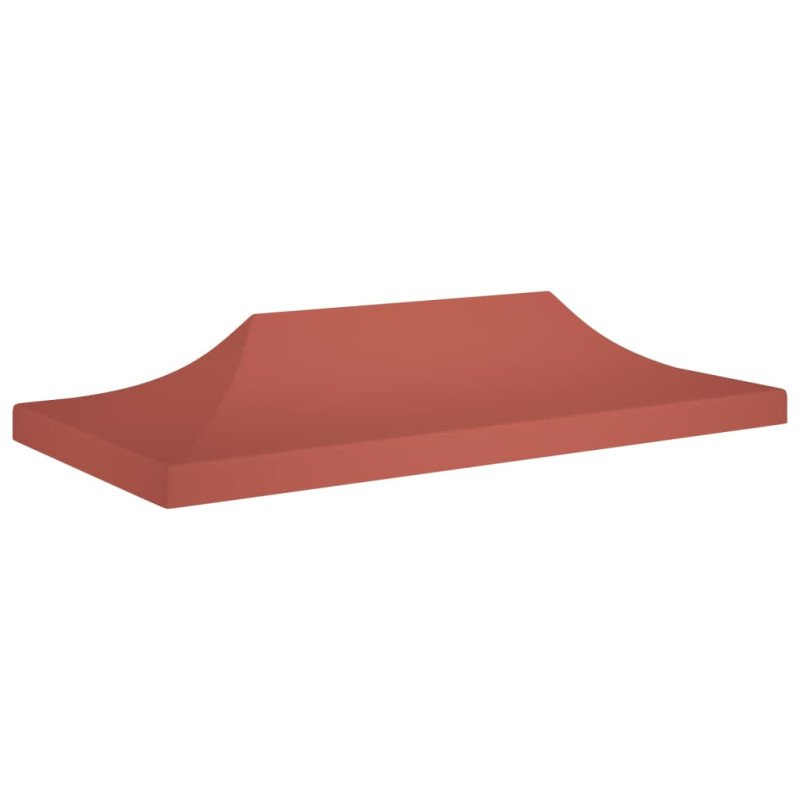 vidaXL Strecha na párty stan 6x3 m, tehlová farba 270 g/m²