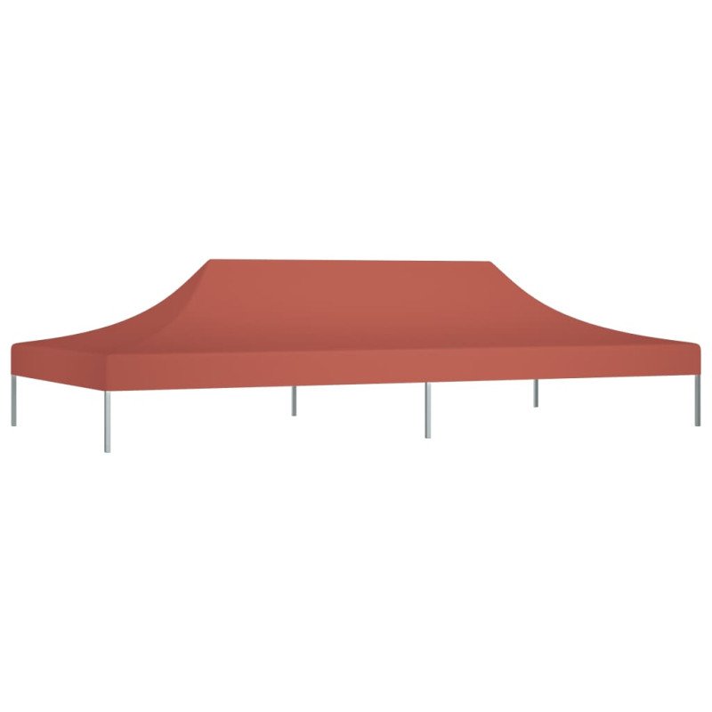 vidaXL Strecha na párty stan 6x3 m, tehlová farba 270 g/m²