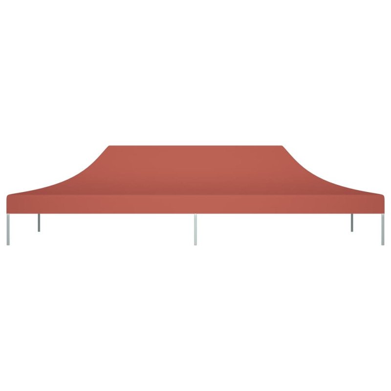 vidaXL Strecha na párty stan 6x3 m, tehlová farba 270 g/m²