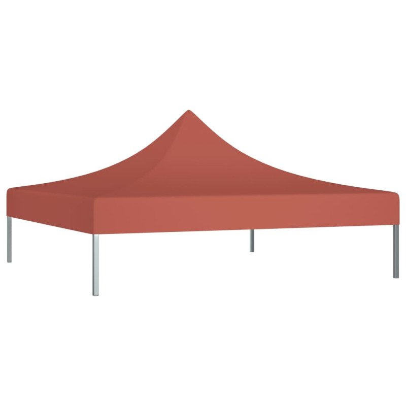 vidaXL Strecha na párty stan 2x2 m, tehlová farba 270 g/m² 
